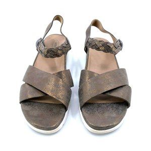 aetrex piper braided quarter strap